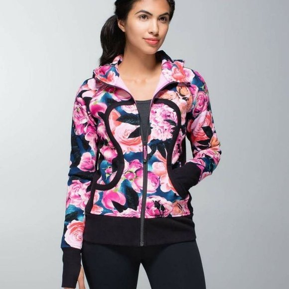lululemon floral scuba hoodie